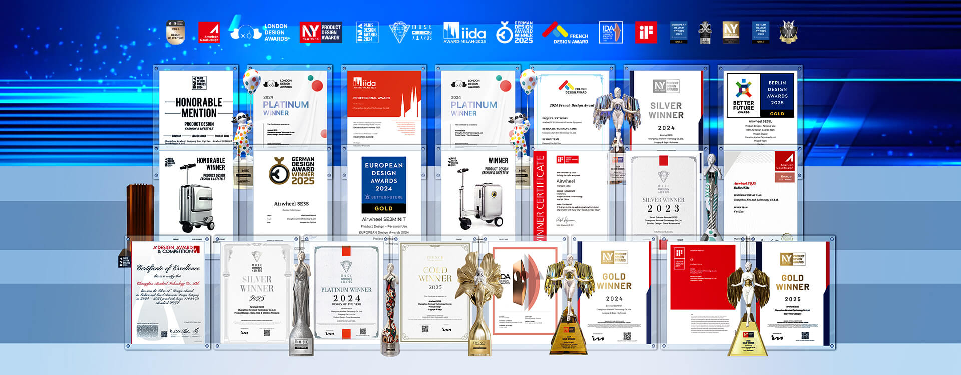 Airwheel rideable suitcase